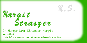 margit straszer business card